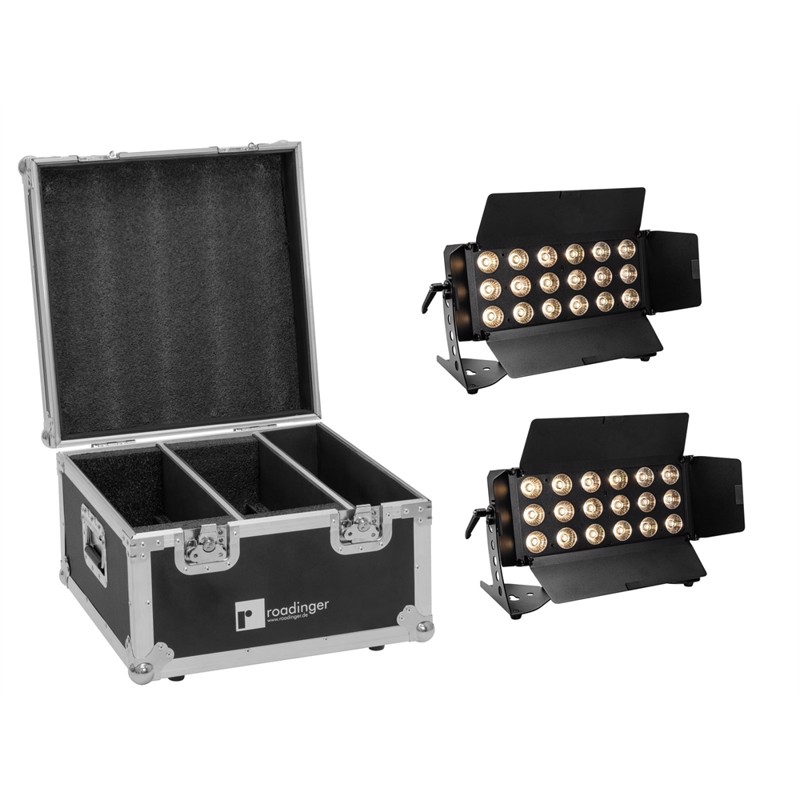 Eurolite Sæt:     Led Cls-18 Qcl Rgb Ww 18x7w   Flightcase