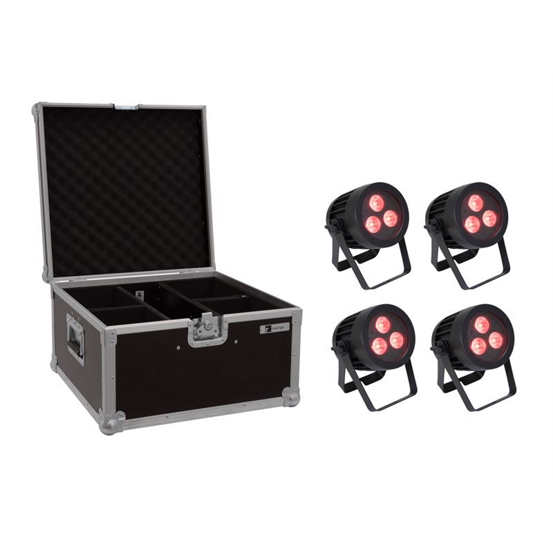 Eurolite Sæt:     Led Ip Par 3x9w Scl Spot   Case