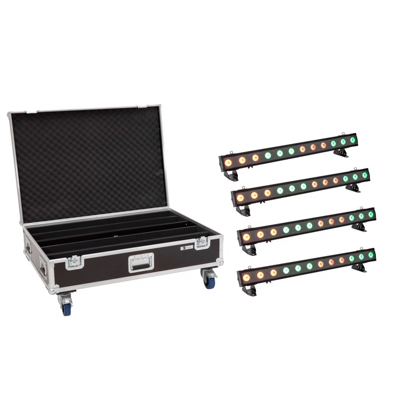 Eurolite Sæt:     Led Ip  -pix 12 Hcl Bar   Case With Wheels