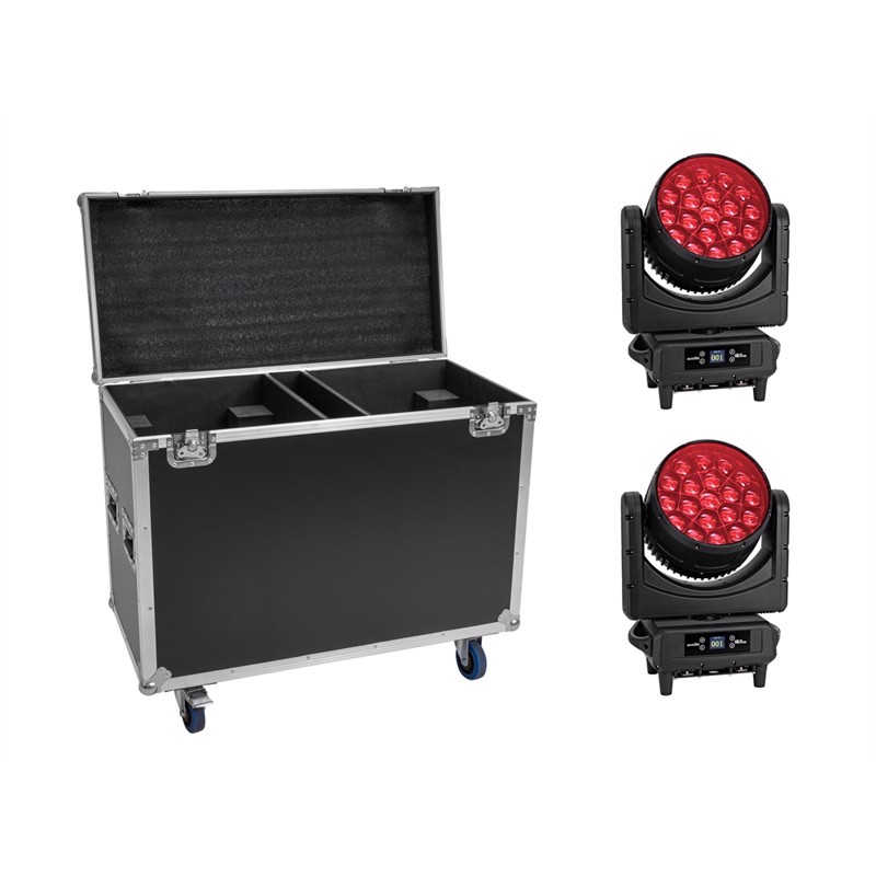 Eurolite Sæt     Led Ip65 Tmh-h760   Flightcase Med Hjul