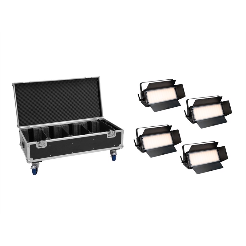 Eurolite Sæt:     Led Pll-576 Cw Ww Panel   Case With Wheels