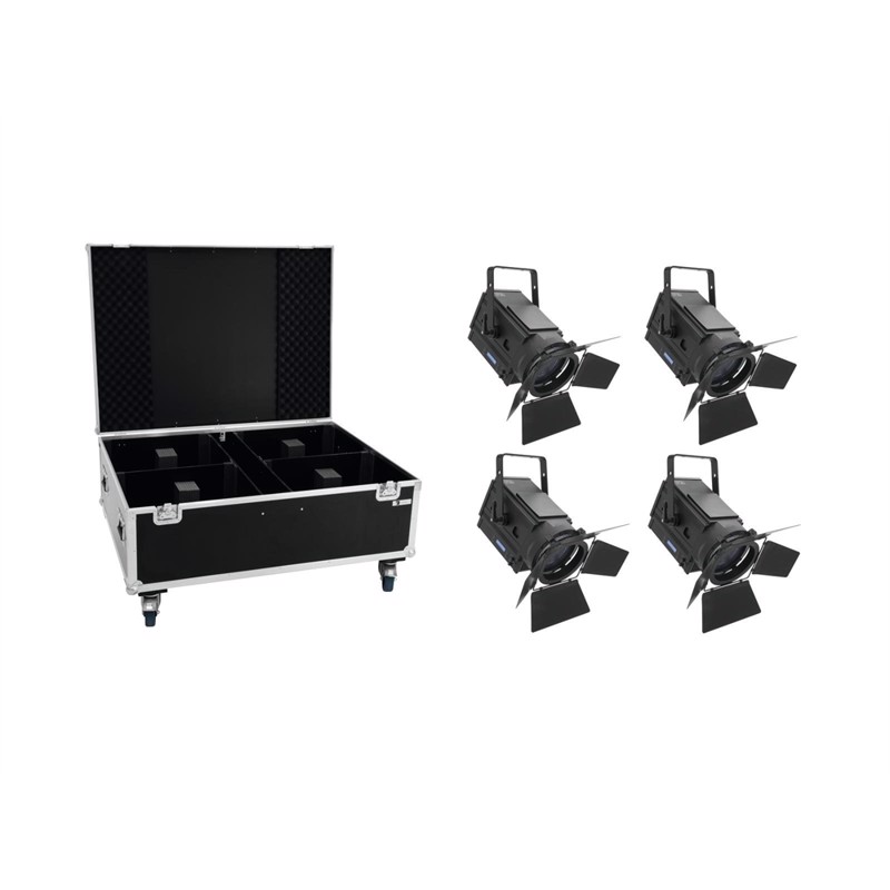 Eurolite Sæt:     Led Tha-250f Teaterspots   Flightcase
