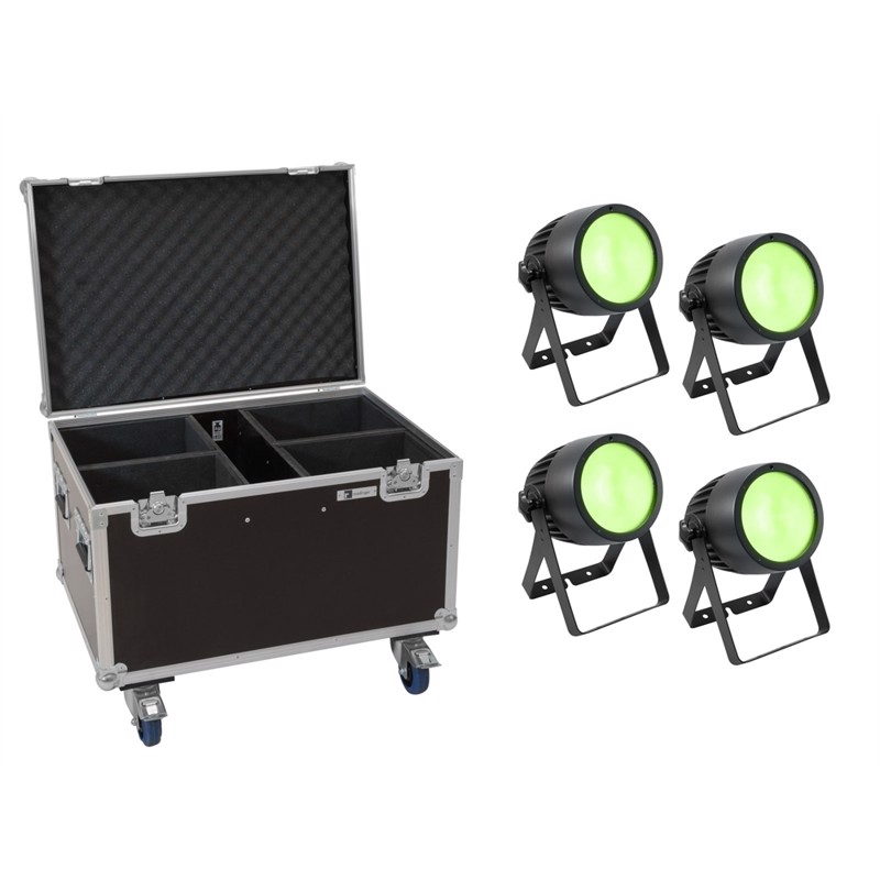 Eurolite Sæt:     Led Theatre Cob 200 Rgb Ww   Case With Wheels