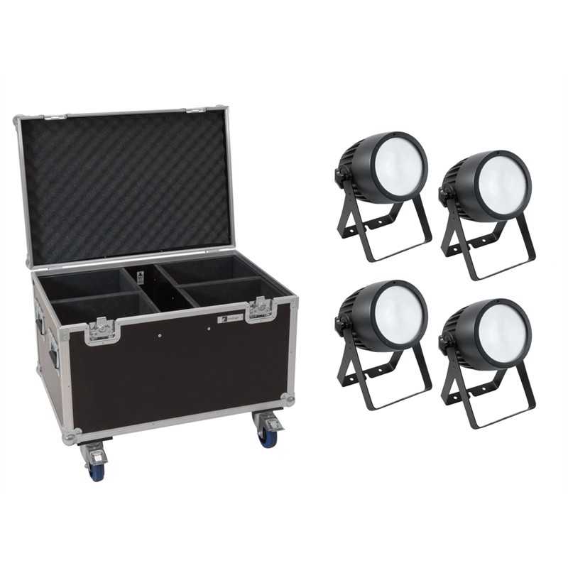 Eurolite Sæt:     Led Theatre Cob 200 Ww Cw   Case With Wheels