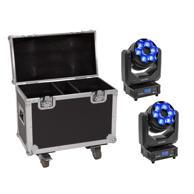 Eurolite Sæt:     Led Tmh-h240 Beam Wash Flower Effect   Case