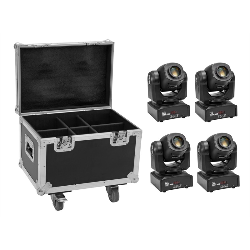 Eurolite Sæt:     Led Tmh-s60 Moving-head-spot   Case