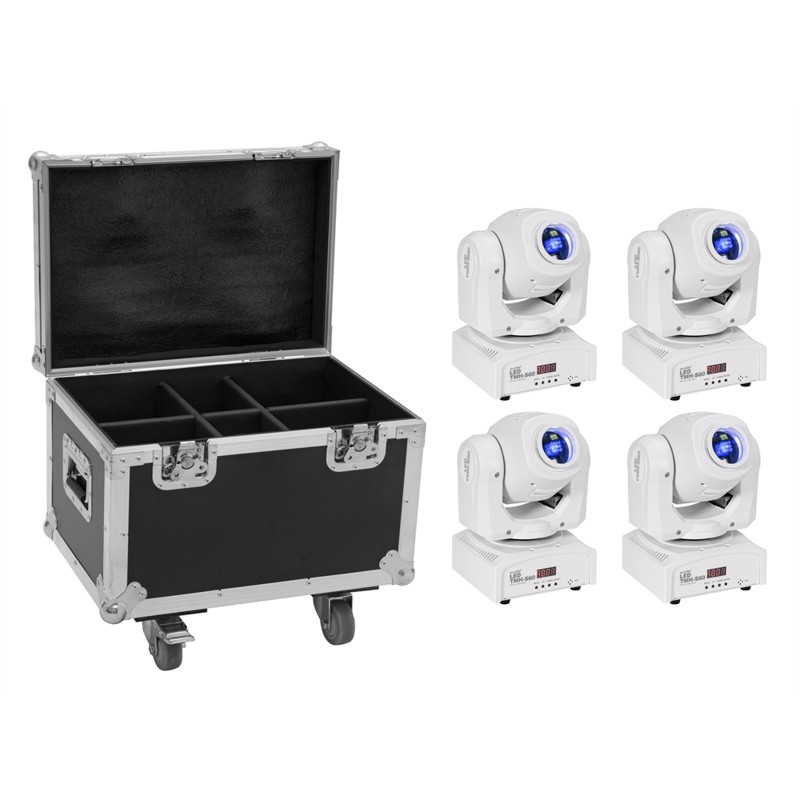 Eurolite Sæt:     Led Tmh-s60 Moving-head-spot Wh   Case