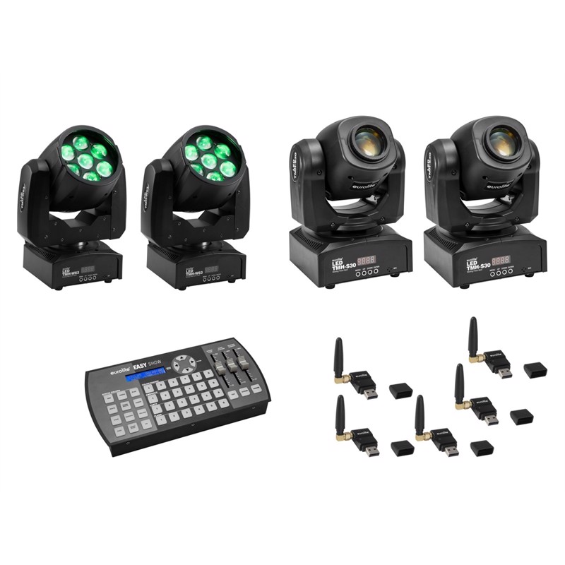 Eurolite Sæt:     Led Tmh-w63       Led Tmh-s30   Usb Quickdmx   Easy Show