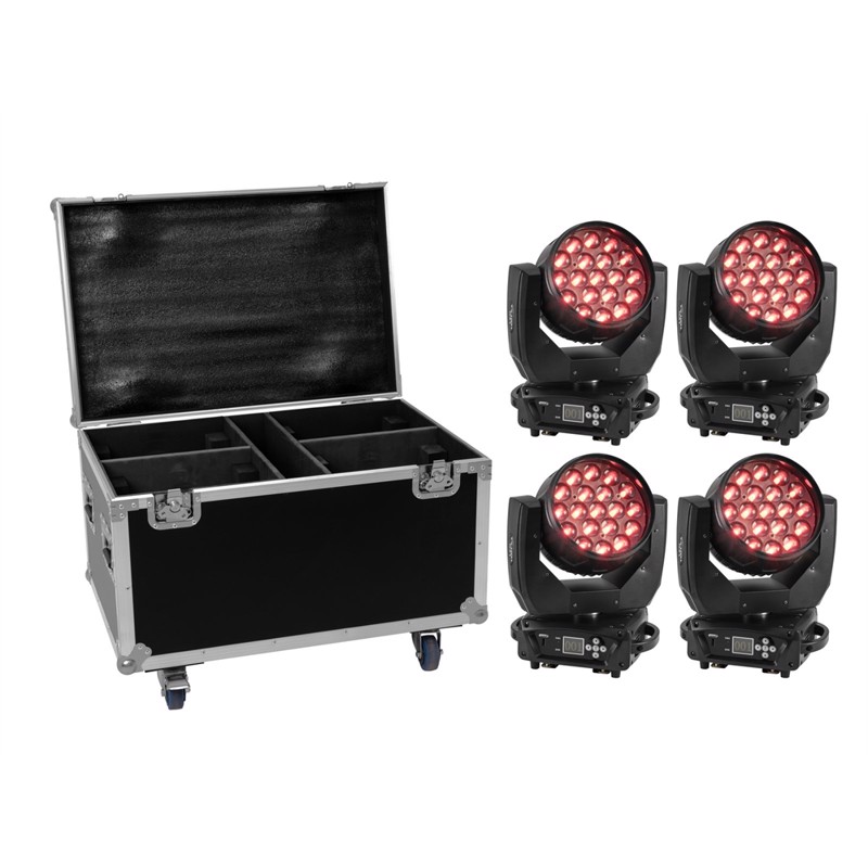 Eurolite Sæt:     Led Tmh-x4   Case With Wheels