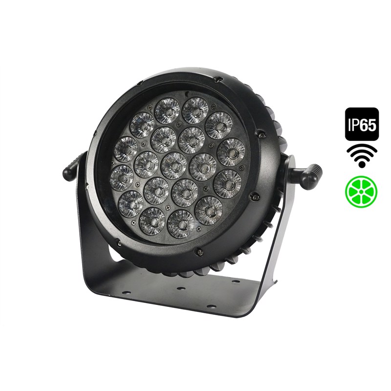 Fos Iq Par Ip65 Lime Wdmx  19   12 Watt Rgb   Lime Led Er