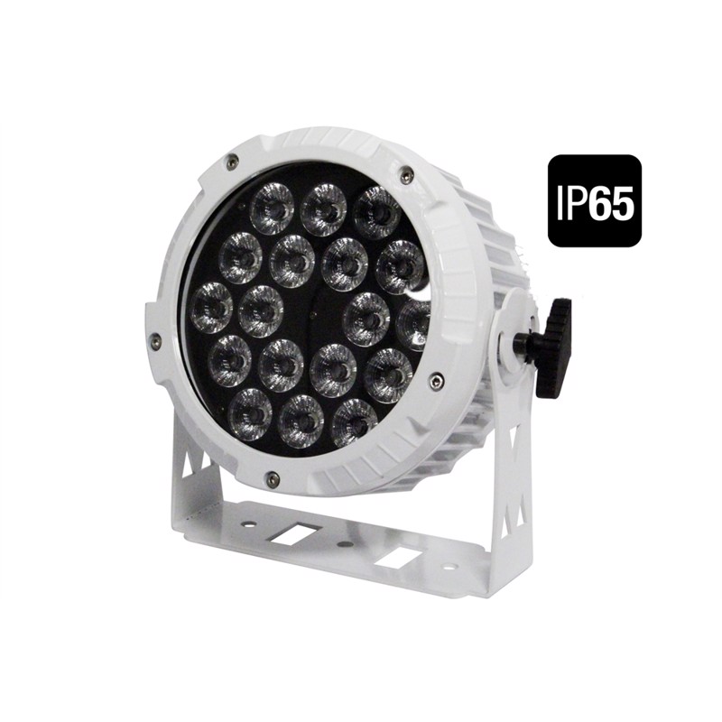 Fos Par Rgbww  Varm Hvid  18x10 Watt Pro 30  Ip65 Pearl