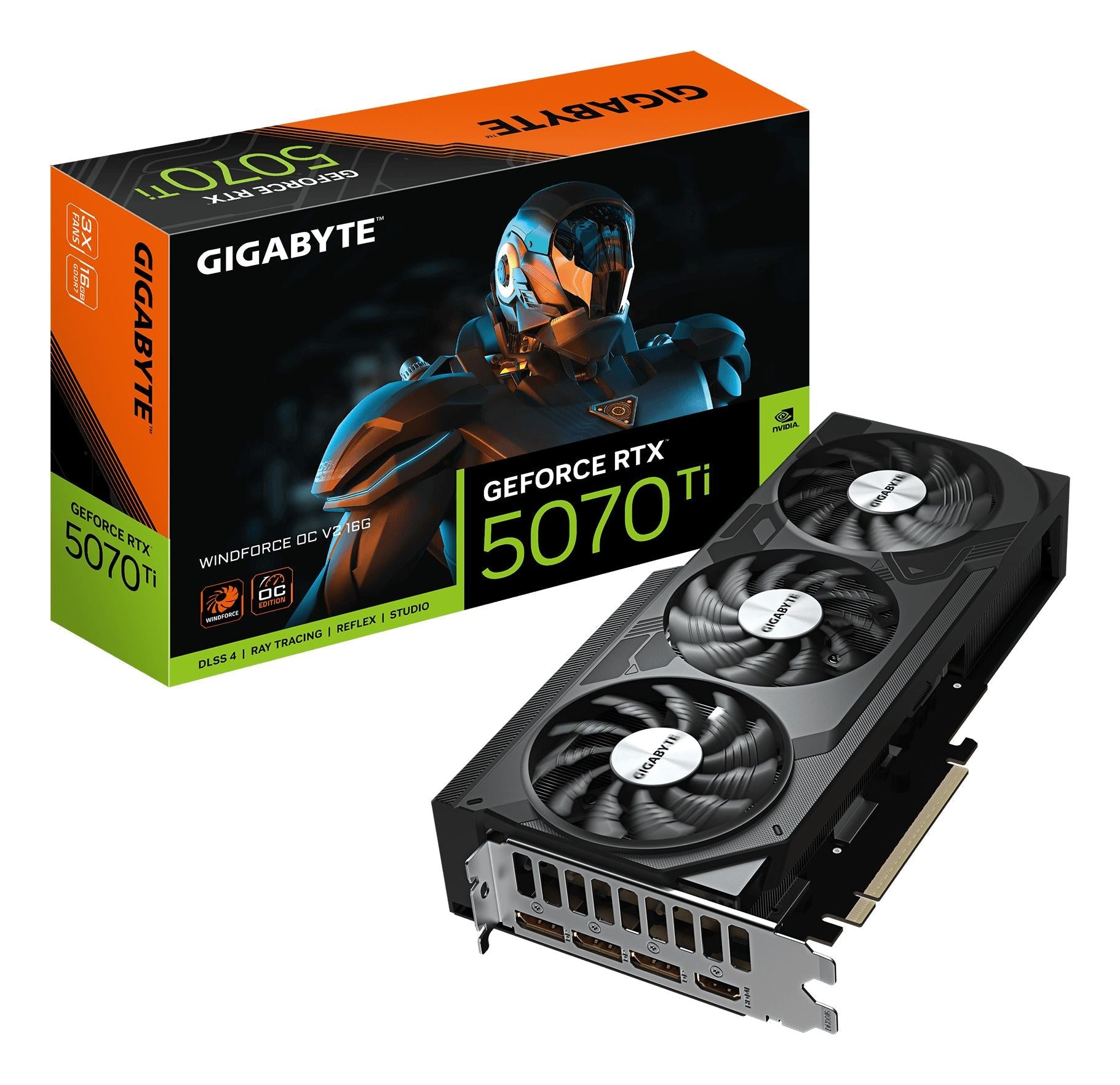 Gigabyte Windforce Oc V2 Grafikkort Geforce Rtx 5070 Ti 16 Gb Gddr7 Geekd Dk