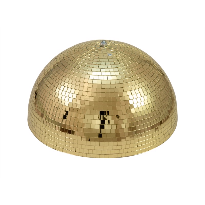 Halv Guld Spejlkugle Med Motor  50 Cm