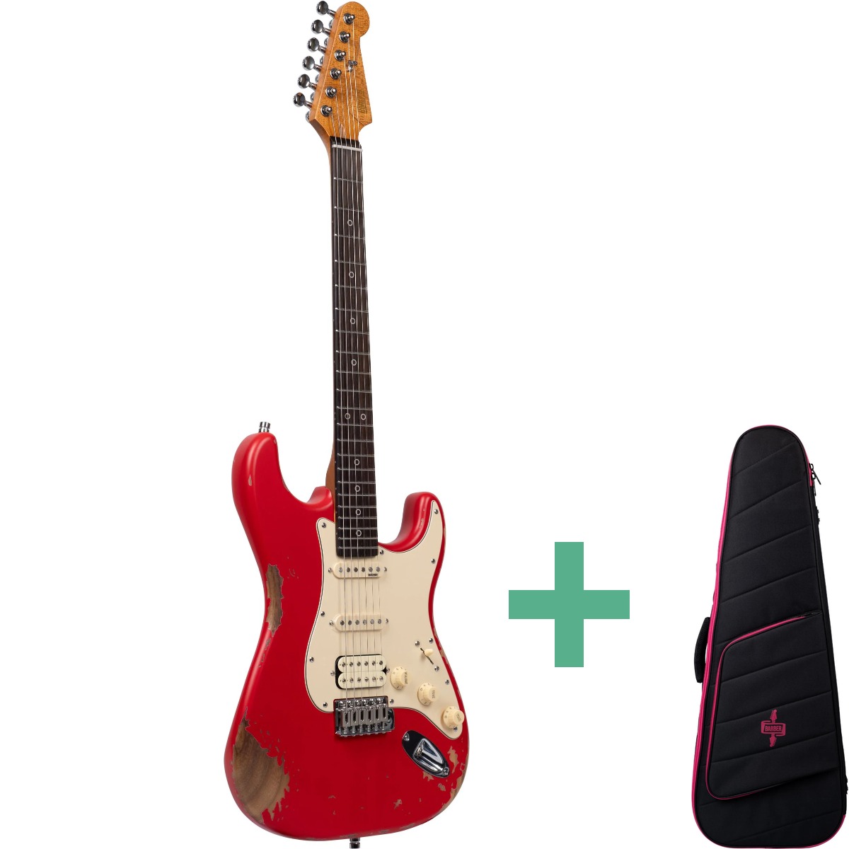 Henrys Snake Ii Aged Cobra St-1n El-guitar Rød