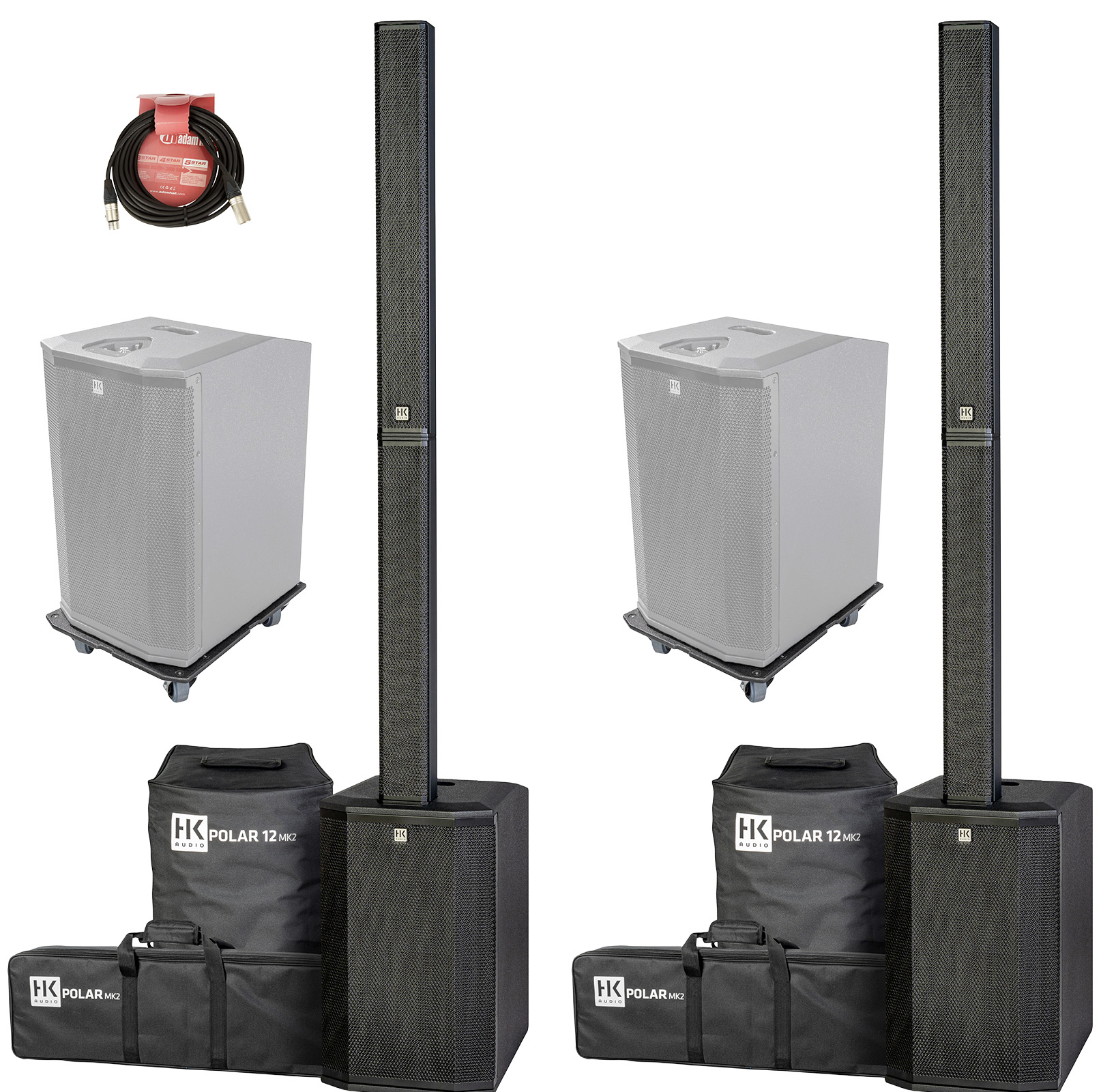 Hk Audio Polar 12 Mk2 Bundle Komplet Pa Sort