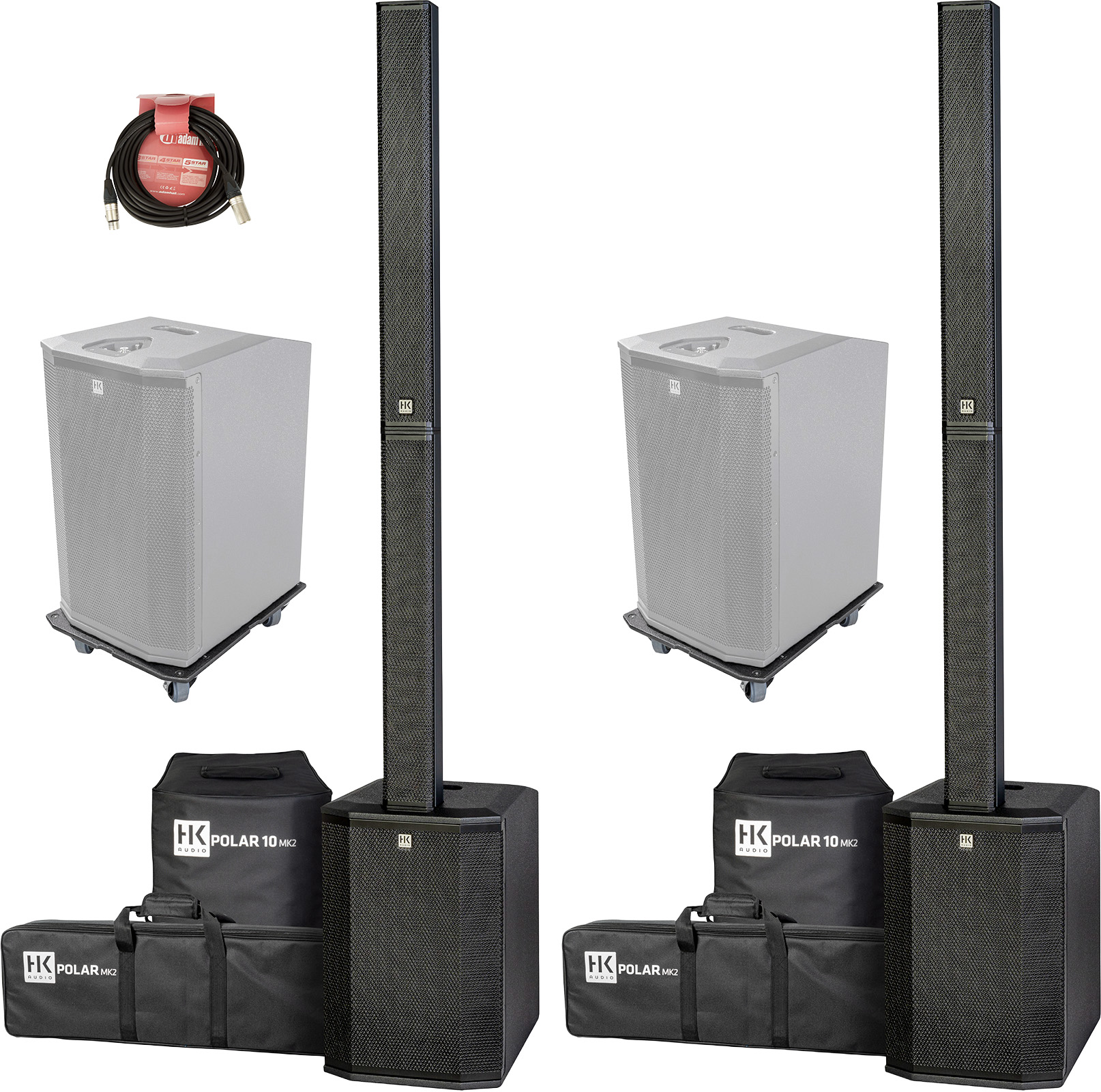 Hk Audio Polar 10 Mk2 Bundle Komplet Pa Sort