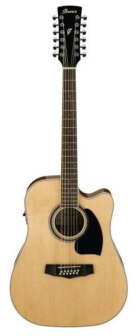 Ibanez Pf1512ece-nt 12-strenget Western Guitar Natur