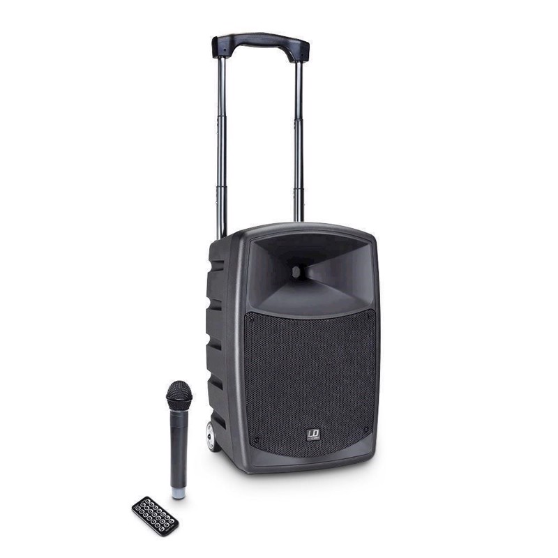 Ld Battery Powered Bluetooth Speaker With Mixer And Wireless Microphone Roadbuddy 10