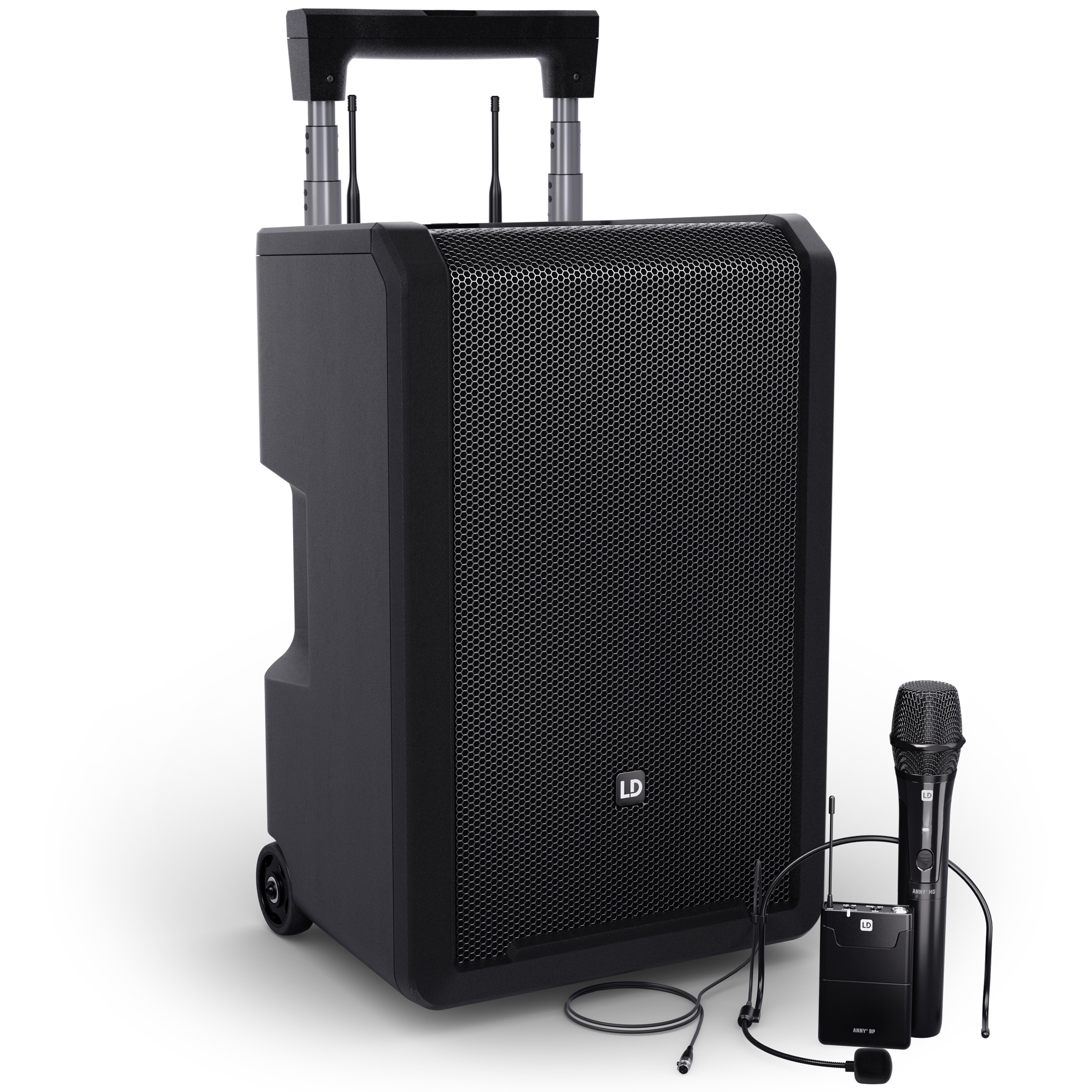Ld Systems Anny 10 Hbh   Batteri Højttaler Med Trådløs Håndholdt   Headset B5  584 608 Mhz