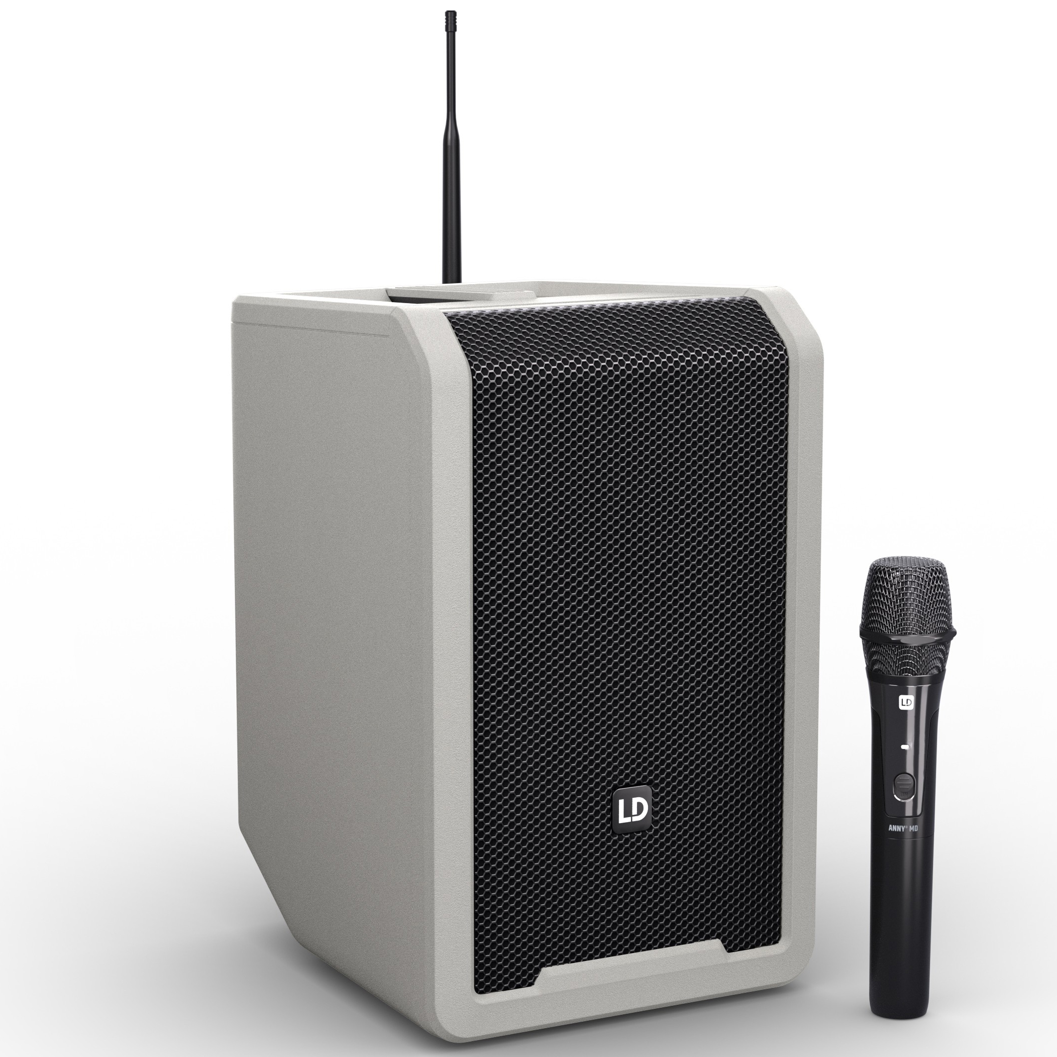 Ld Systems Anny   Hhd Batteri Højttaler Med Trådløs Håndholdt Grå B5  584 608 Mhz