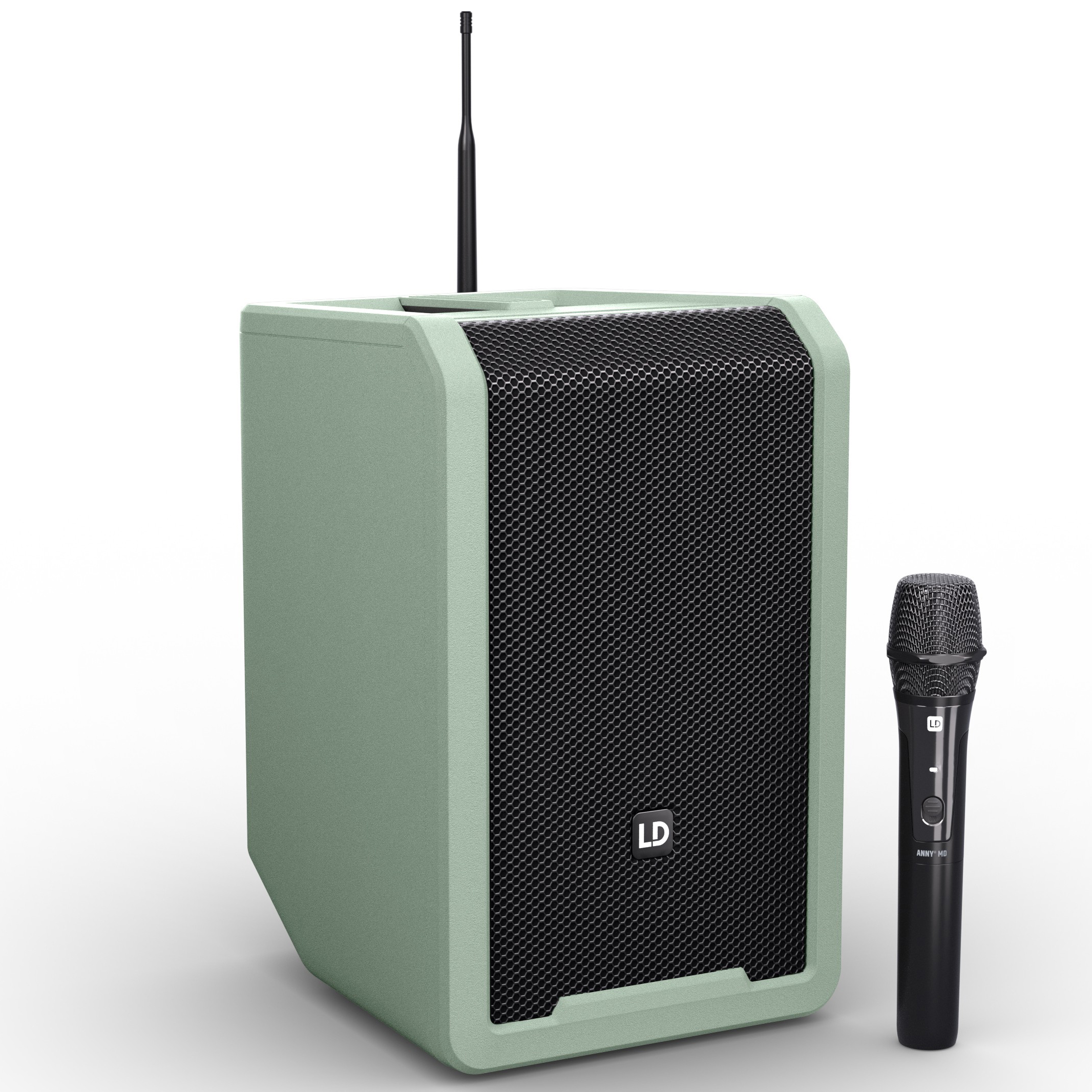 Ld Systems Anny   Hhd Batteri Højttaler Med Trådløs Håndholdt Grøn B5  584 608 Mhz
