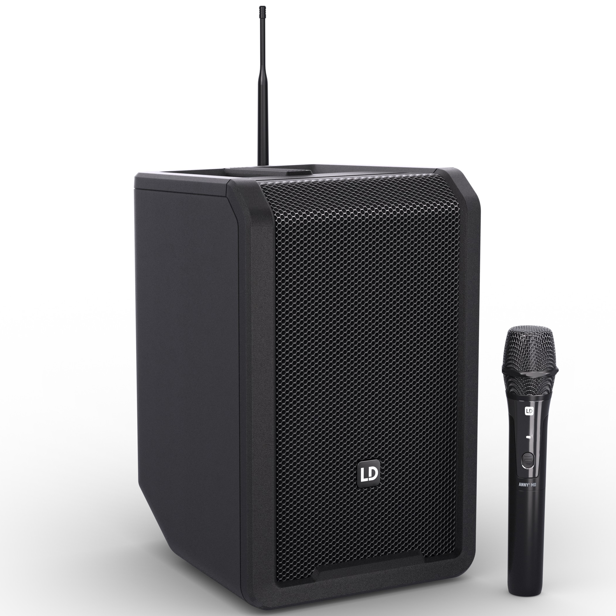 Ld Systems Anny   Hhd Batteri Højttaler Med Trådløs Håndholdt Sort B5  584 608 Mhz