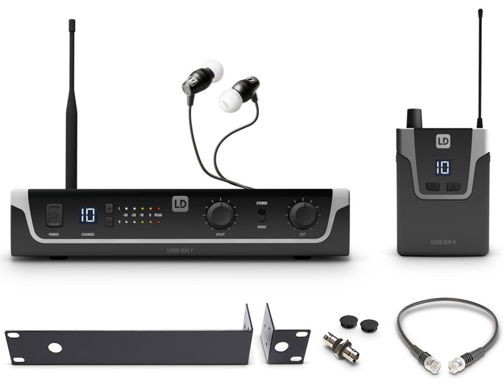 Ld Systems U305 Iem Hp In-ear System Med Propper 584-608 Mhz