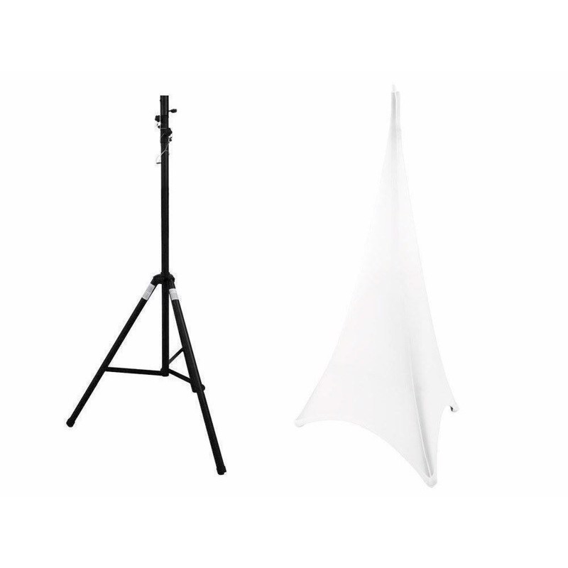 Lysstativ Med Hvidt Cover  Til 28 Mm  Spigot  Max  340 Cm  Max  18 Kg