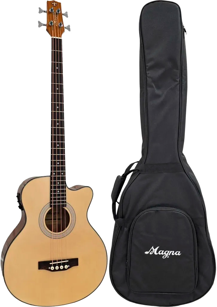 Magna  -235b Akustisk Bas Med Pickup Og Gigbag