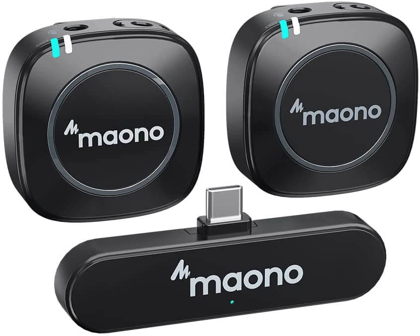 Maono Wm820 C2  Tx   Tx   Rx  Dobbelt Trådløst Usb-  Mikrofon-sæt