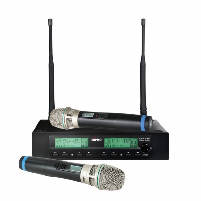 Mipro Act312bhh-8s Trådløs Sæt Inkl    Håndholdt Mikrofoner 823-831mhz