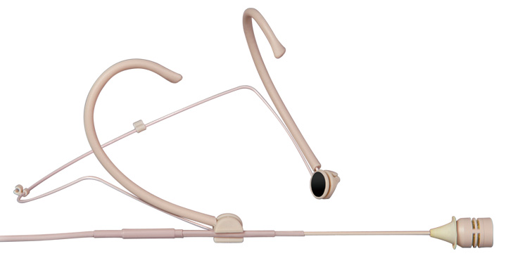 Mipro Mu210 Headset   Hovedbøjle-mikrofon 10mm Kapsel  Nyre  Beige