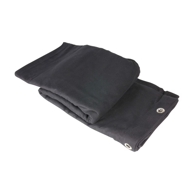Molton Bagtæppe  300             Meter  Bxh  Sort