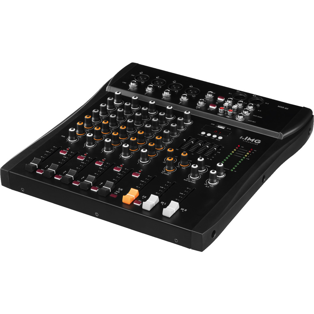 Mxr-60  -kanals Mixer Med Bluetooth  Usb   Dsp Optimal Lydkvalitet