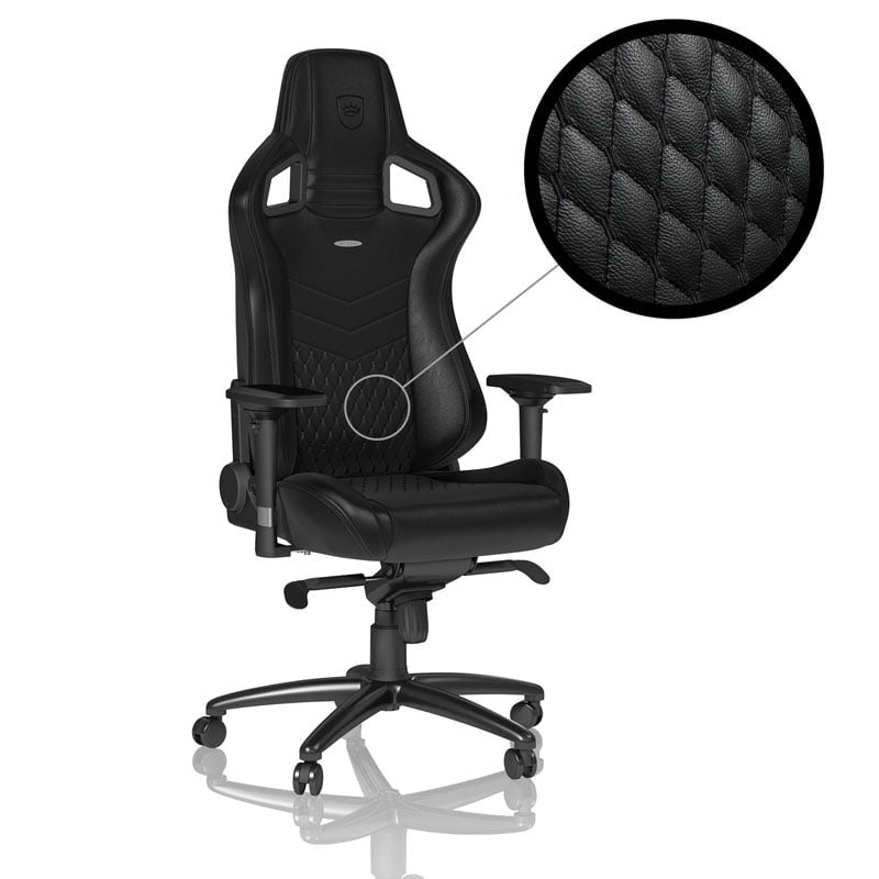 Noblechairs Epic Real Leather Black Black