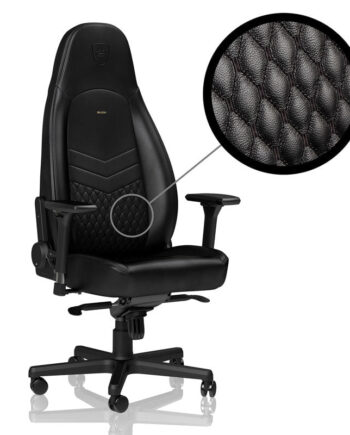 Noblechairs Icon Real Leather Black Black