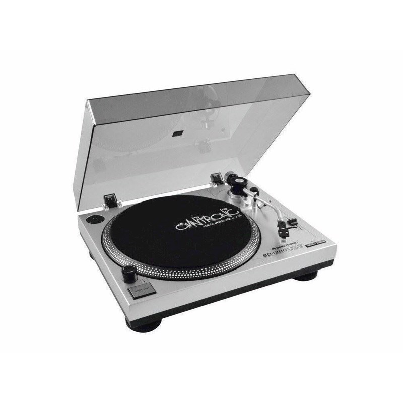 Omnitronic Bd-1380  Begynder Dj Pladespiller    Usb  Sølv