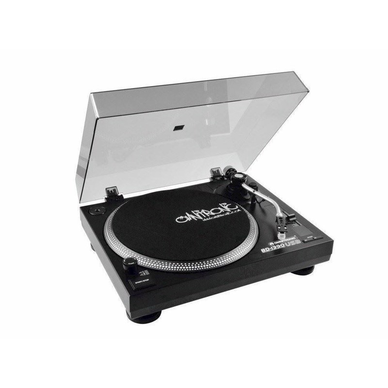 Omnitronic Bd-1390  Begynder Dj Pladespiller    Usb  Sort