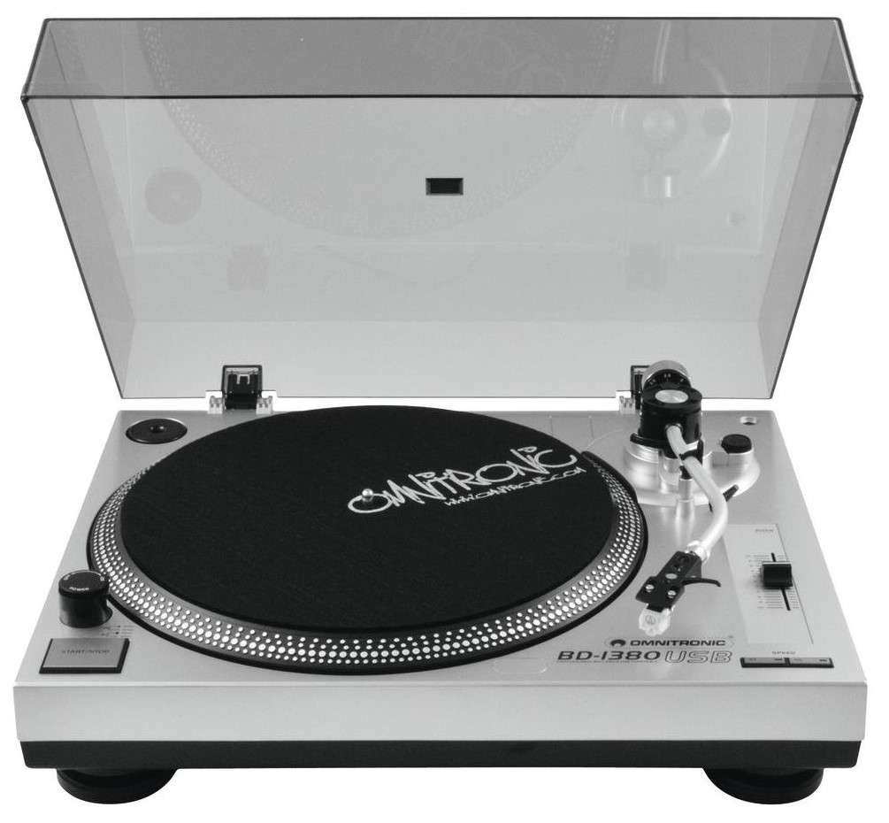 Omnitronic Bd-1380 Usb Pladespiller Sølv