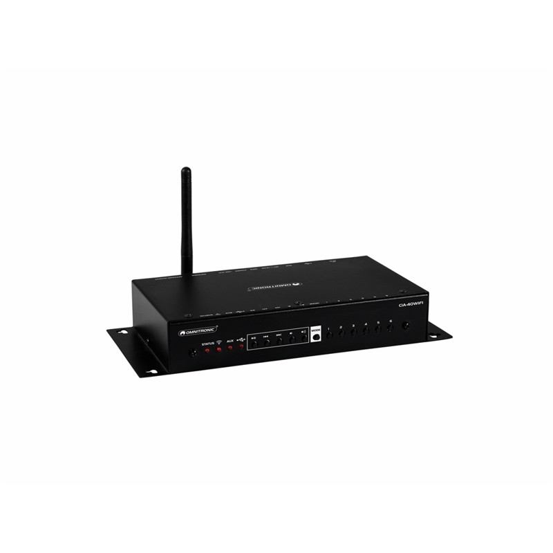 Omnitronic Cia-40wifi Wlan Multi-room Amplifier Streaming System