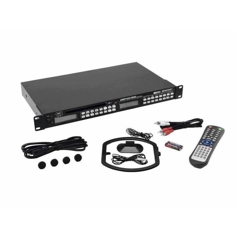 Omnitronic Dmp-103rds Cd Mp3-afspiller Med Fm Rds-tuner Og Usb-port