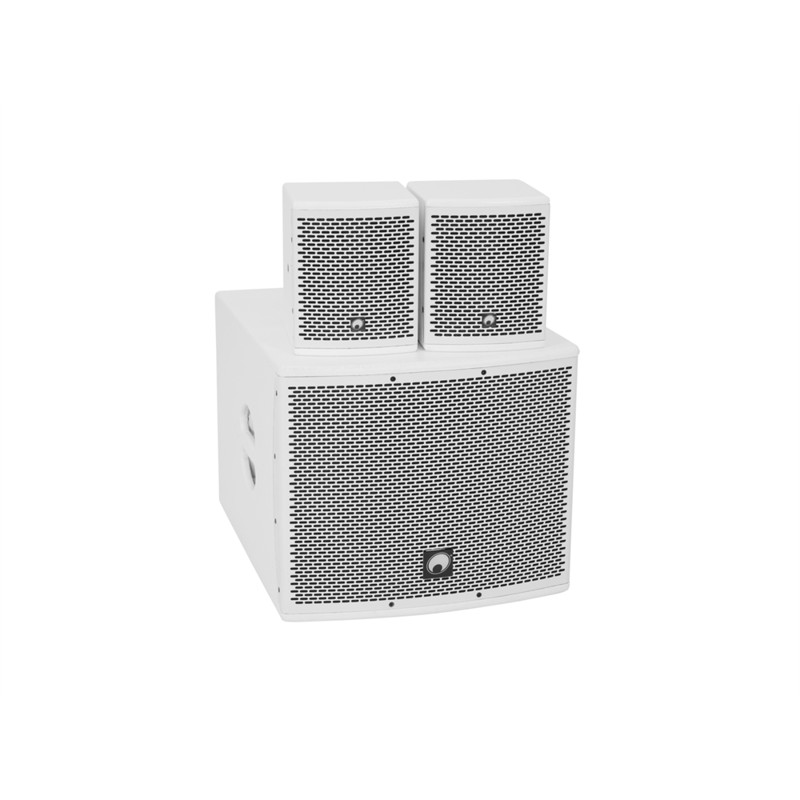 Omnitronic Set Molly-12a Subwoofer Active   2x Molly-  Top   Ohm  White