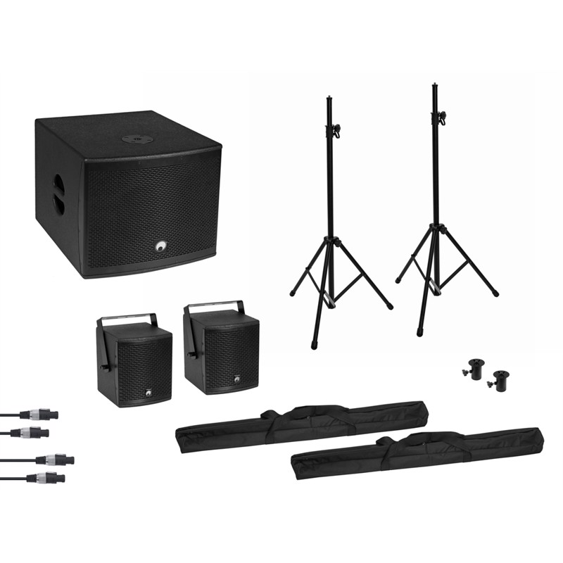 Omnitronic Set Molly     Active System Sub   2x Top   Accessories  Black