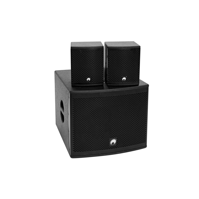 Omnitronic Set Molly-12a Subwoofer Active   2x Molly-  Top   Ohm  Black