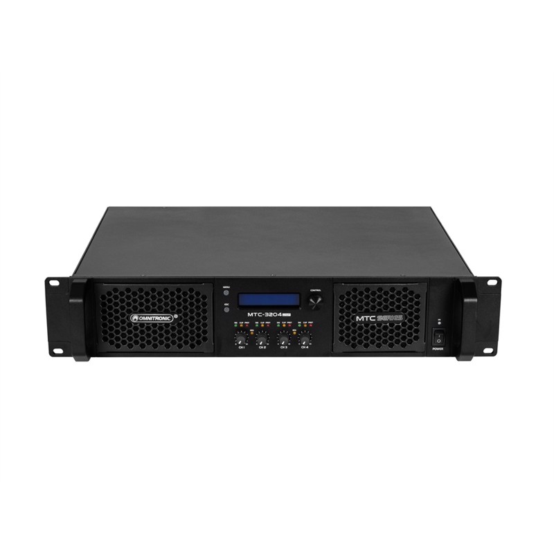 Omnitronic Mtc-3204dsp  -kanals Forstærker Med Dsp     800   Rms    Ohms