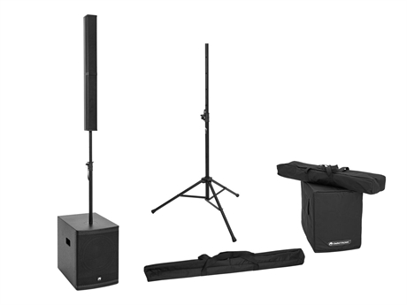Omnitronic Set Rod-1283 Active Column Speaker System   Speaker Stand   Cover Set