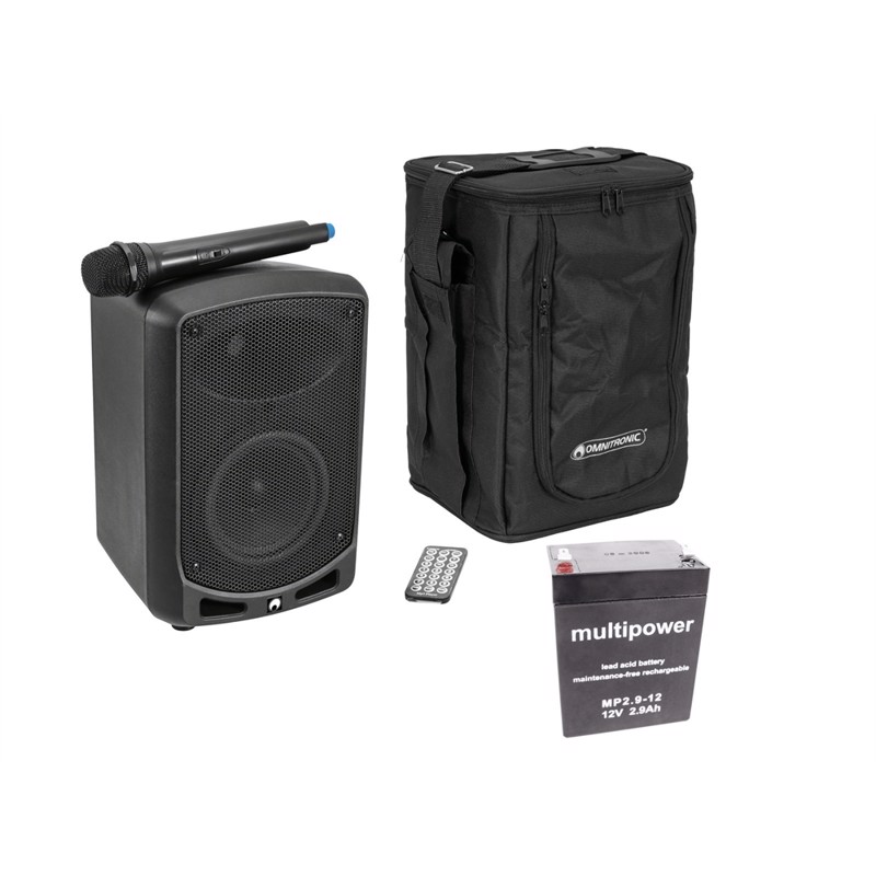 Omnitronic Set Wams-65bt   Battery   Carrying Bag