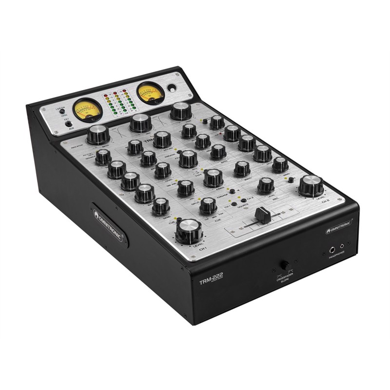 Omnitronic Trm-222  -kanals Rotary Mixer Med  -bånds Frekvensisolator  Vcr-filter Og Fx-loop