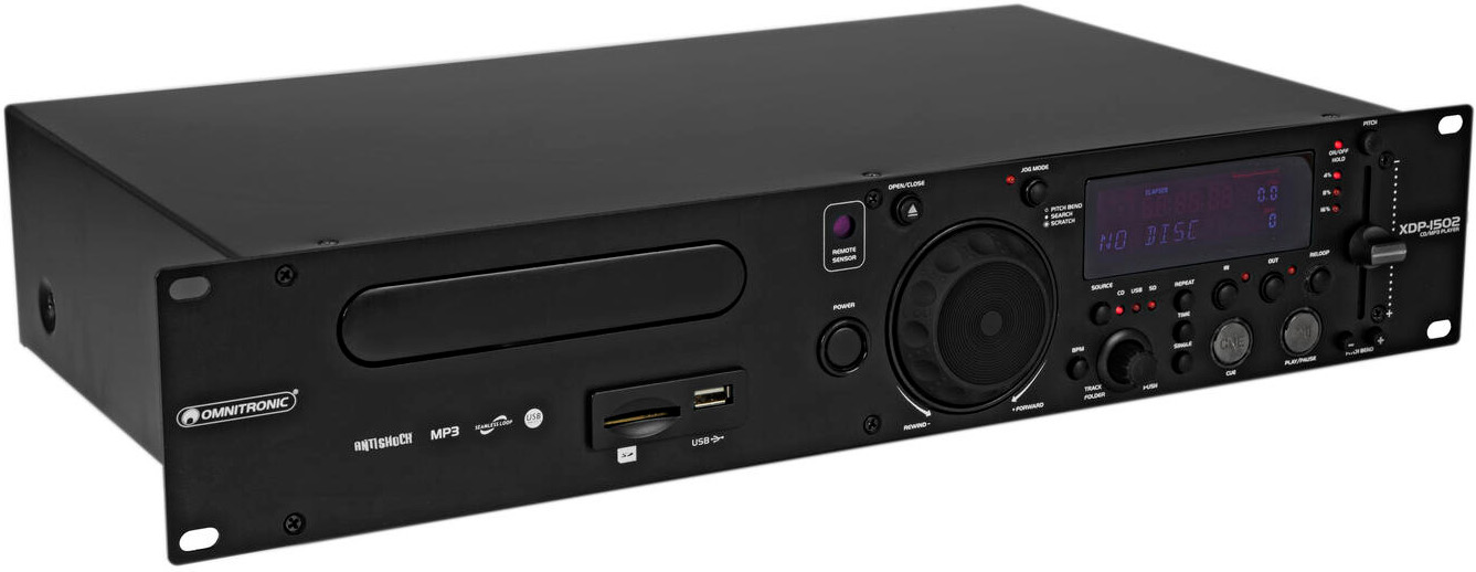 Omnitronic Xdp-1502  Cd Og Mp3 Afspiller 19 Quot 2unit