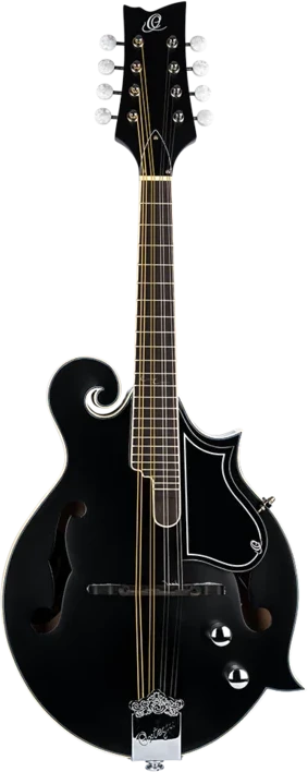 Ortega Rmfe40sbk   -style Mandolin Med Pickup Og Gigbag